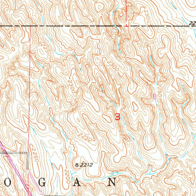United States Geological Survey Arcadia East, NE (1951, 24000-Scale) digital map