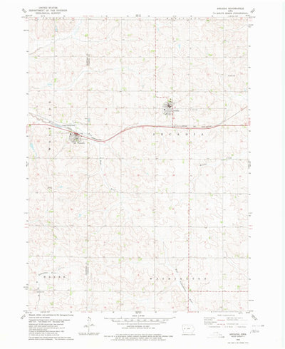 United States Geological Survey Arcadia, IA (1980, 24000-Scale) digital map