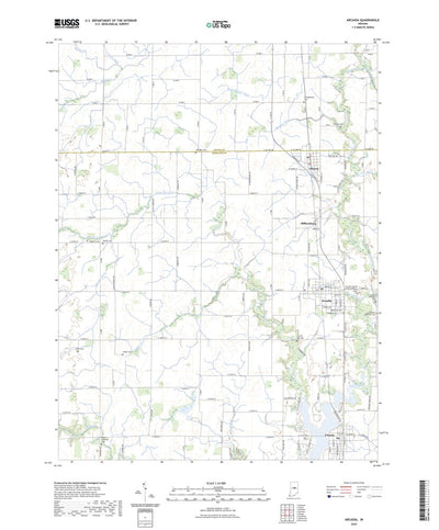 United States Geological Survey Arcadia, IN (2022, 24000-Scale) digital map