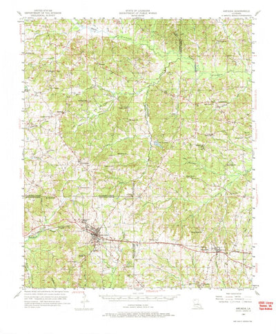 United States Geological Survey Arcadia, LA (1950, 62500-Scale) digital map
