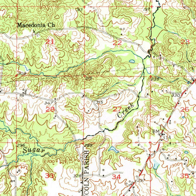 United States Geological Survey Arcadia, LA (1950, 62500-Scale) digital map