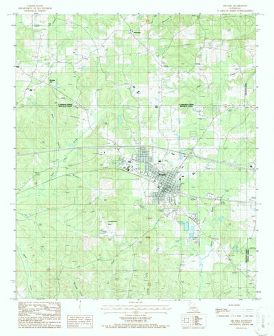 United States Geological Survey Arcadia, LA (1986, 24000-Scale) digital map