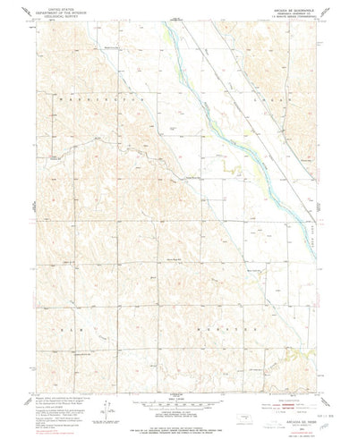 United States Geological Survey Arcadia SE, NE (1951, 24000-Scale) digital map