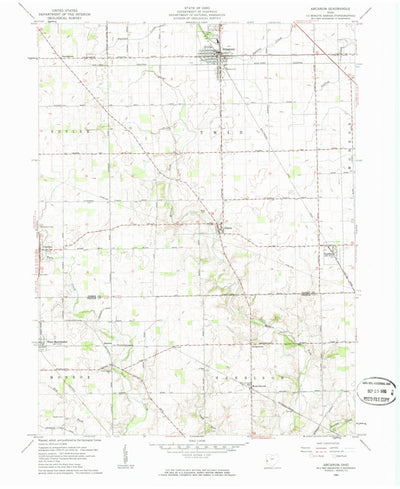 United States Geological Survey Arcanum, OH (1961, 24000-Scale) digital map