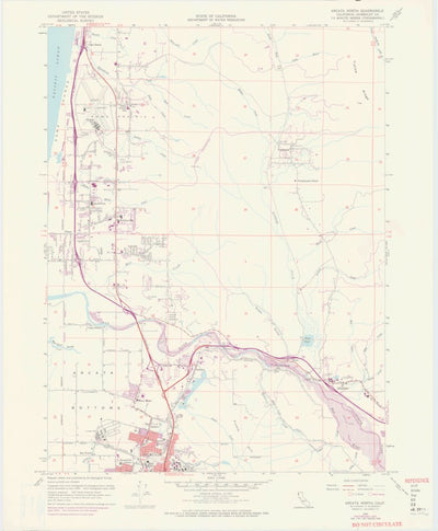 United States Geological Survey Arcata North, CA (1952, 24000-Scale) digital map