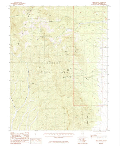 United States Geological Survey Arch Canyon, NV (1987, 24000-Scale) digital map