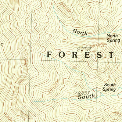 United States Geological Survey Arch Canyon, NV (1987, 24000-Scale) digital map