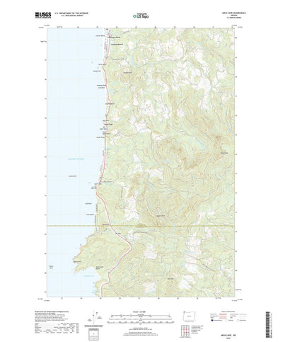 United States Geological Survey Arch Cape, OR (2020, 24000-Scale) digital map