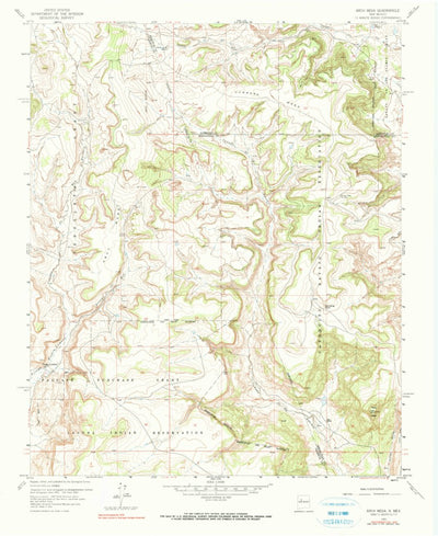 United States Geological Survey Arch Mesa, NM (1957, 24000-Scale) digital map