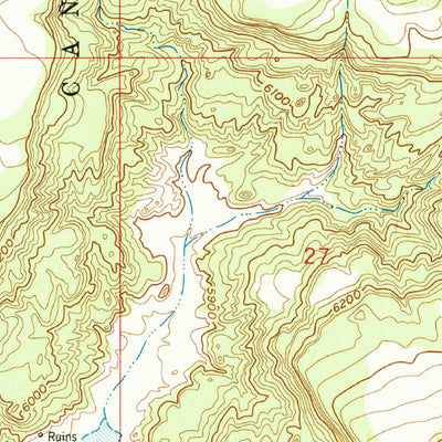 United States Geological Survey Arch Mesa, NM (1957, 24000-Scale) digital map