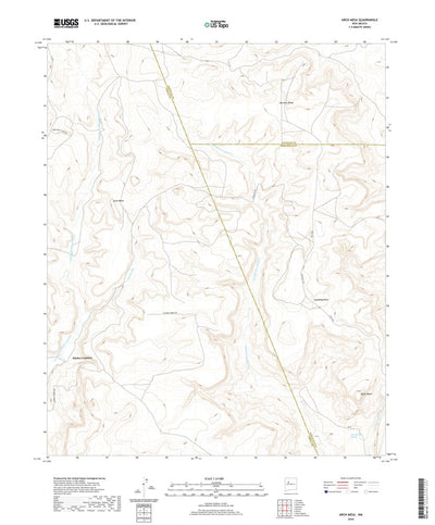 United States Geological Survey Arch Mesa, NM (2020, 24000-Scale) digital map
