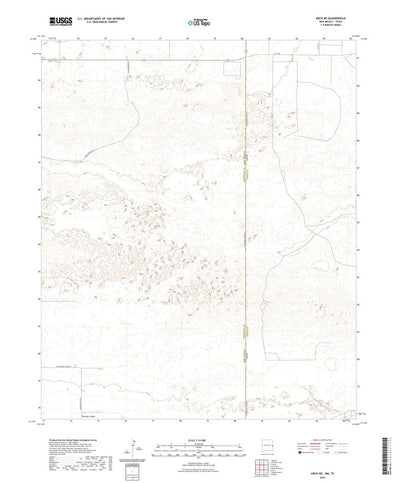 United States Geological Survey Arch NE, NM (2023, 24000-Scale) digital map