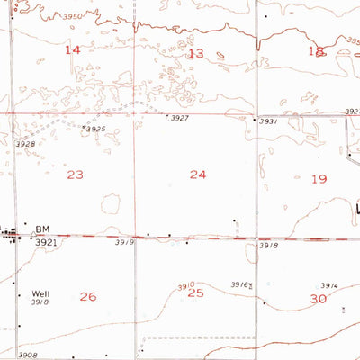 United States Geological Survey Arch, NM-TX (1957, 62500-Scale) digital map