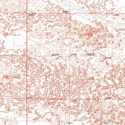 United States Geological Survey Arch, NM-TX (1957, 62500-Scale) digital map