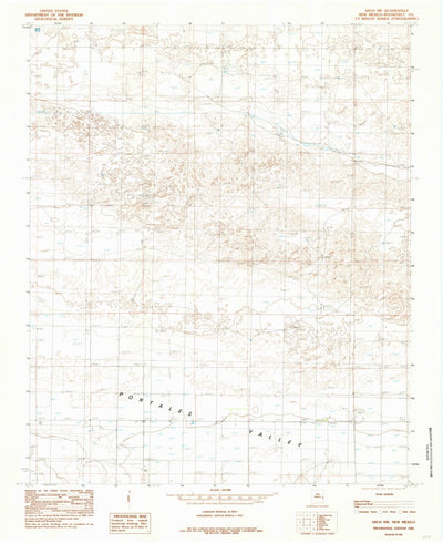 United States Geological Survey Arch NW, NM (1985, 24000-Scale) digital map