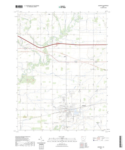 United States Geological Survey Archbold, OH (2023, 24000-Scale) digital map
