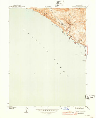 United States Geological Survey Arched Rock, CA (1944, 31680-Scale) digital map