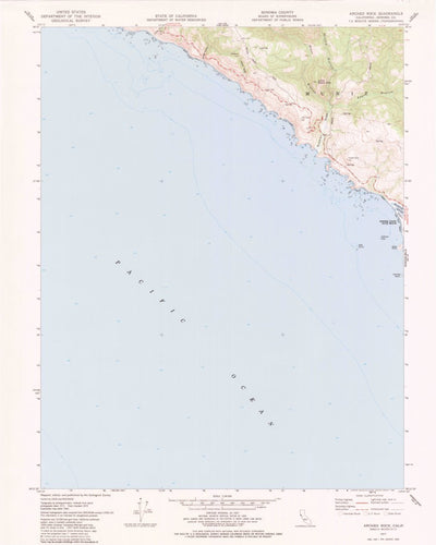United States Geological Survey Arched Rock, CA (1977, 24000-Scale) digital map