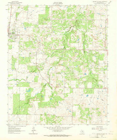 United States Geological Survey Archer City East, TX (1963, 24000-Scale) digital map