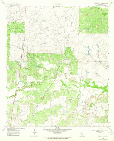 United States Geological Survey Archer City NE, TX (1963, 24000-Scale) digital map