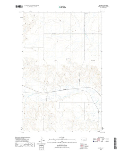 United States Geological Survey Archer, MT (2020, 24000-Scale) digital map