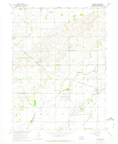 United States Geological Survey Archer, NE (1962, 24000-Scale) digital map