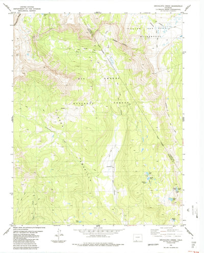 United States Geological Survey Archuleta Creek, CO (1984, 24000-Scale) digital map