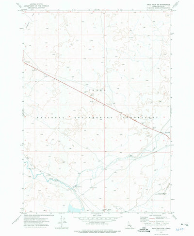 United States Geological Survey Arco Hills SE, ID (1972, 24000-Scale) digital map