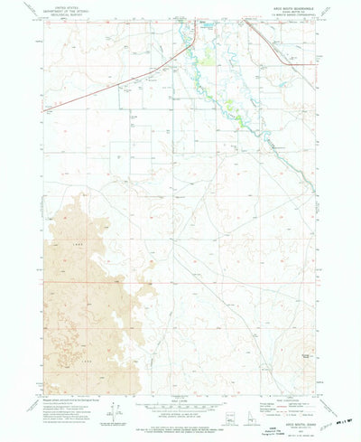 United States Geological Survey Arco South, ID (1972, 24000-Scale) digital map