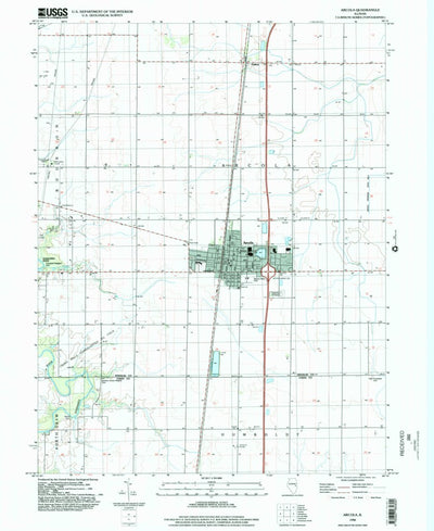 United States Geological Survey Arcola, IL (1998, 24000-Scale) digital map