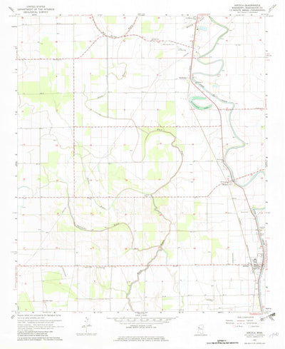 United States Geological Survey Arcola, MS (1967, 24000-Scale) digital map