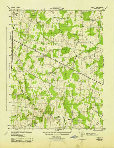 United States Geological Survey Arcola, VA (1944, 31680-Scale) digital map