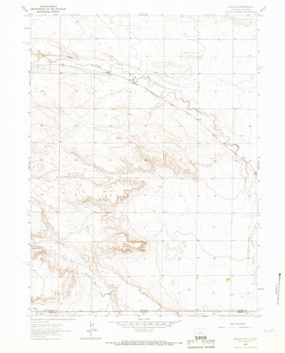 United States Geological Survey Arcola, WY-CO (1963, 24000-Scale) digital map