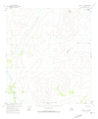 United States Geological Survey Arctic A-1, AK (1972, 63360-Scale) digital map