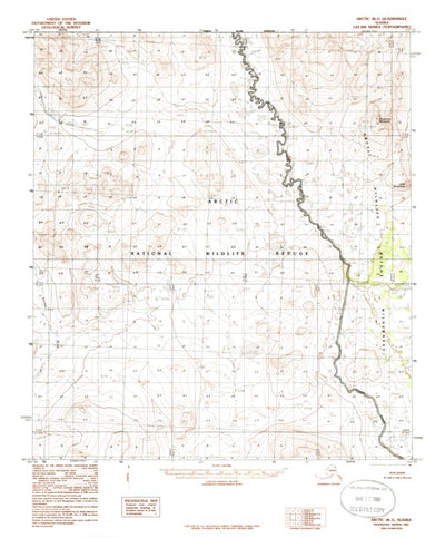 United States Geological Survey Arctic B-1, AK (1983, 63360-Scale) digital map