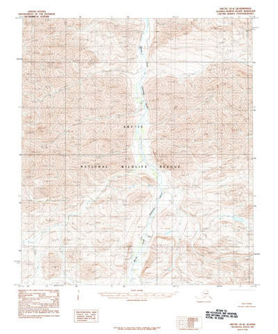 United States Geological Survey Arctic D-4, AK (1983, 63360-Scale) digital map