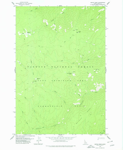United States Geological Survey Arctic Point, ID (1978, 24000-Scale) digital map