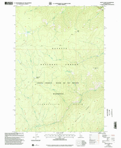 United States Geological Survey Arctic Point, ID (1998, 24000-Scale) digital map