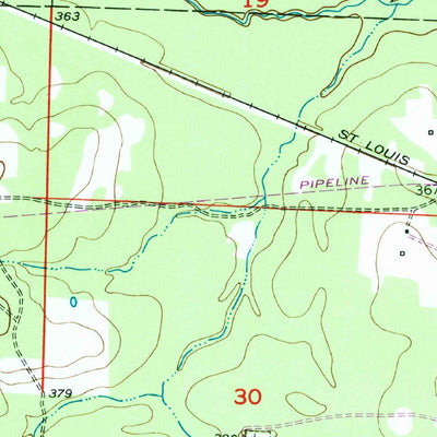 United States Geological Survey Arden, AR (1951, 24000-Scale) digital map