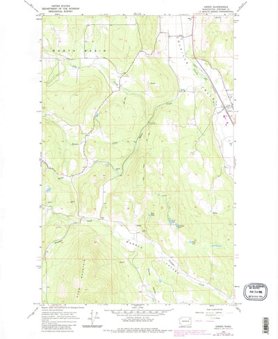 United States Geological Survey Arden, WA (1965, 24000-Scale) digital map