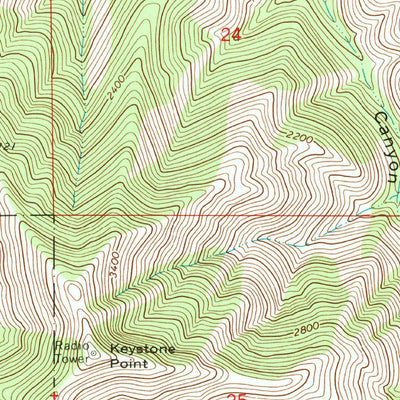 United States Geological Survey Ardenvoir, WA (1968, 24000-Scale) digital map