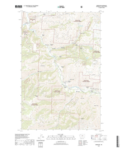 United States Geological Survey Ardenvoir, WA (2020, 24000-Scale) digital map