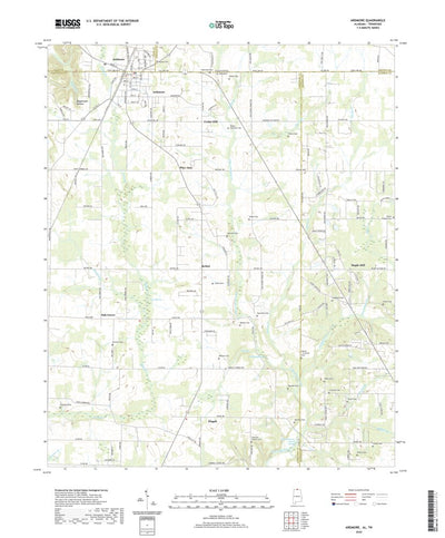 United States Geological Survey Ardmore, AL (2020, 24000-Scale) digital map