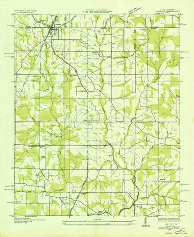 United States Geological Survey Ardmore, AL-TN (1936, 24000-Scale) digital map