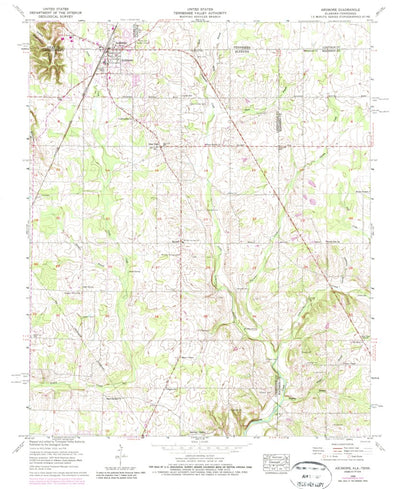 United States Geological Survey Ardmore, AL-TN (1958, 24000-Scale) digital map