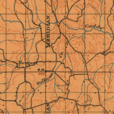 United States Geological Survey Ardmore, OK (1901, 125000-Scale) digital map
