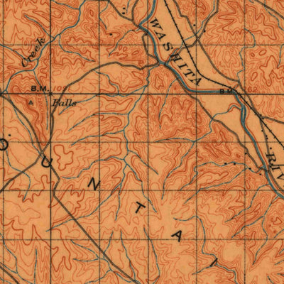 United States Geological Survey Ardmore, OK (1901, 125000-Scale) digital map