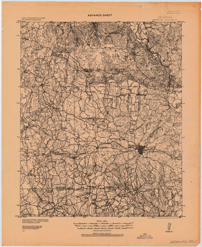 United States Geological Survey Ardmore, OK (1918, 125000-Scale) digital map