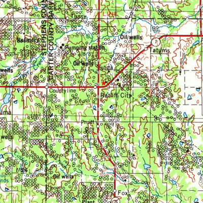 United States Geological Survey Ardmore, OK-TX (1957, 250000-Scale) digital map