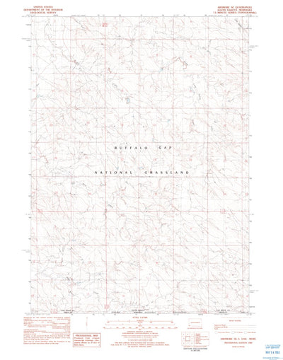 United States Geological Survey Ardmore SE, SD-NE (1982, 25000-Scale) digital map